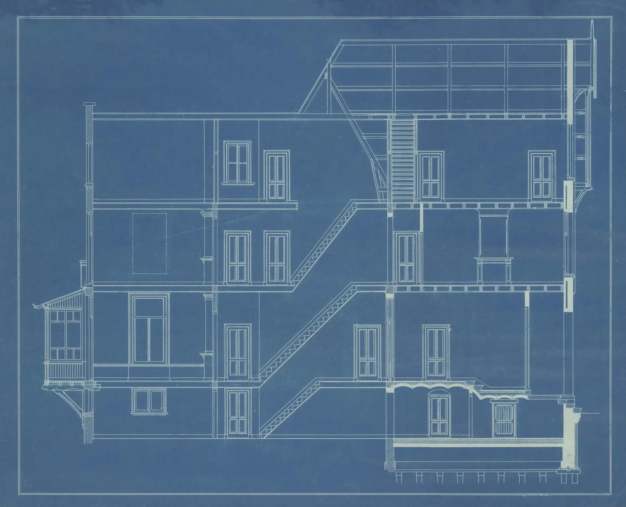 Architectural plans for a multi-storey building, the property purchase heading to settlement